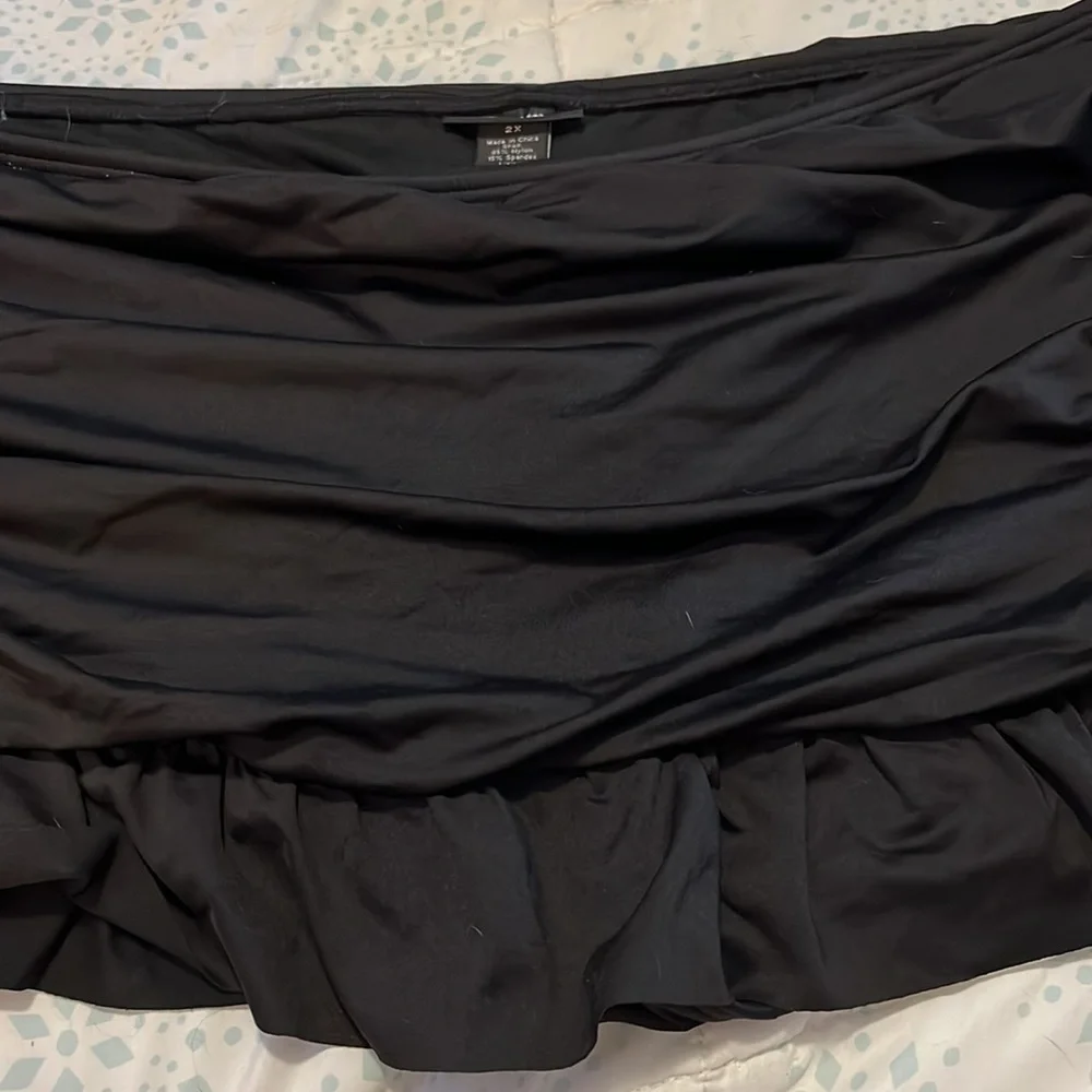 Last chance clearance!! Apt.9 swim bottom. Black with ruffle. - Picture 5 of 6